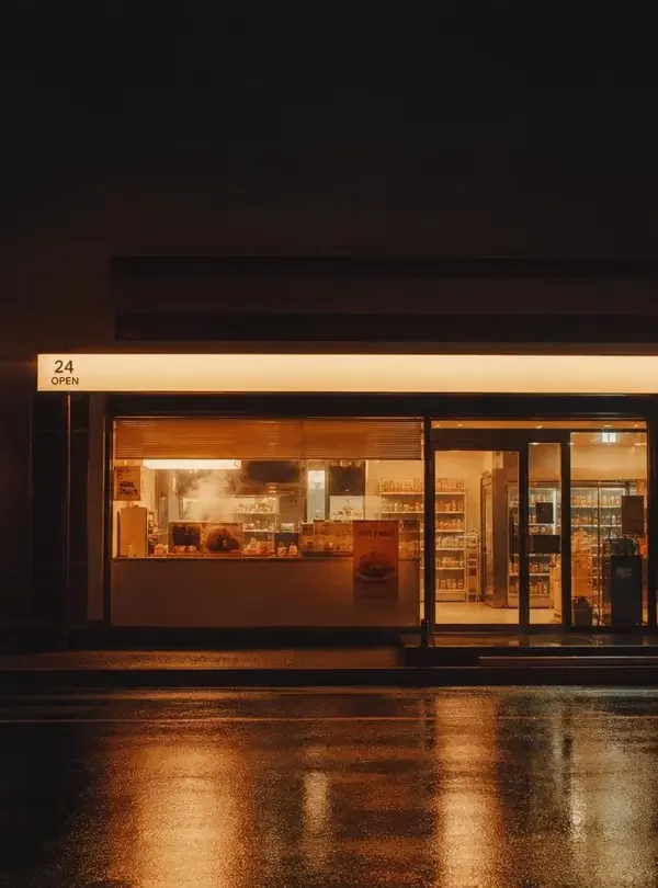 便利店夜班：凌晨三点的关东煮（生活剧）封面海报，值夜班的人最懂夜