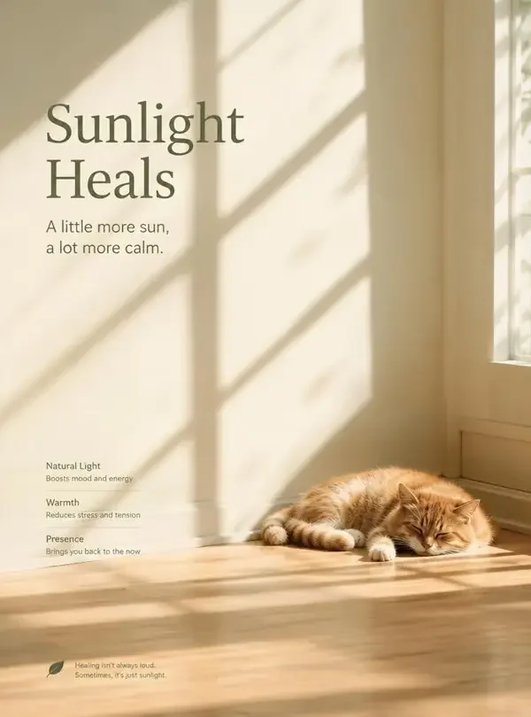 猫和阳光（治愈专区）封面海报，合辑 · 一整个下午